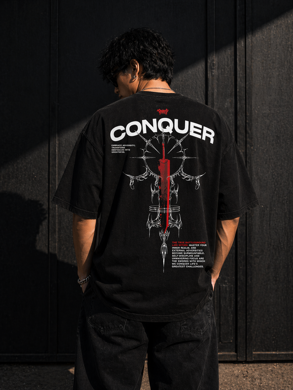 CONQUER” Oversized T-Shirt