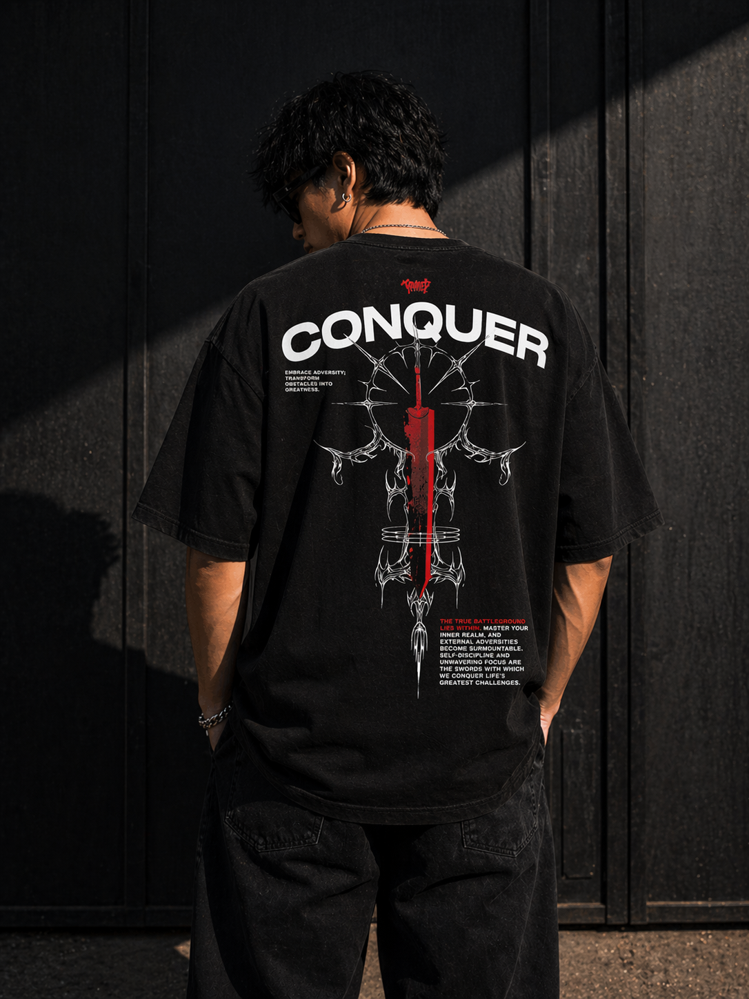 CONQUER” Oversized T-Shirt