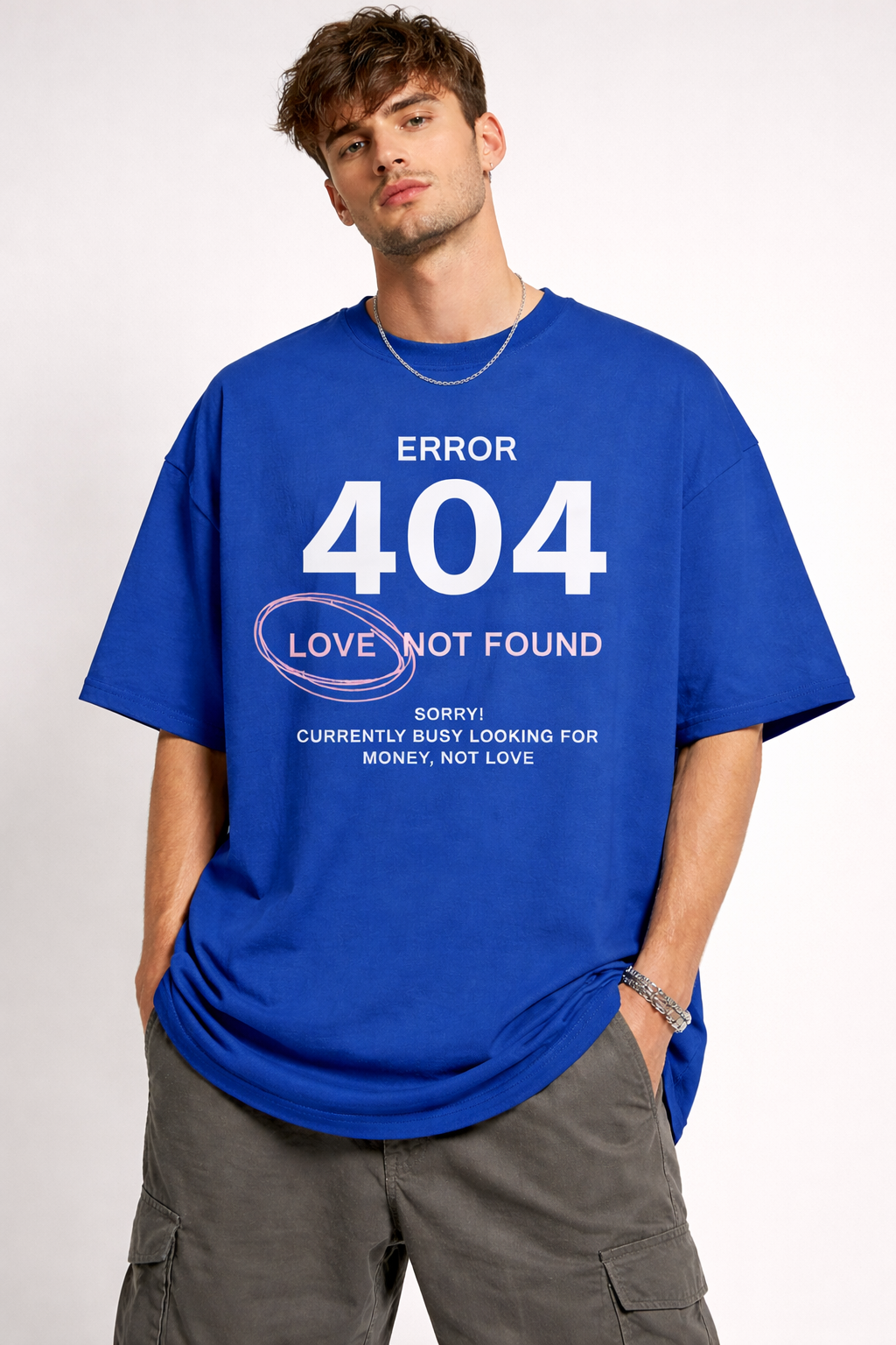 Error 404: Love Not Found Oversized T-Shirt