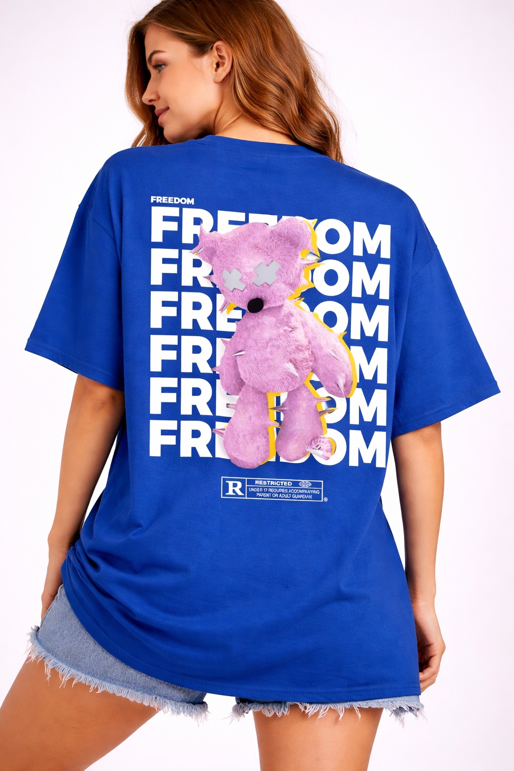 Unmatched Freedom Oversized Graphic T-Shirt