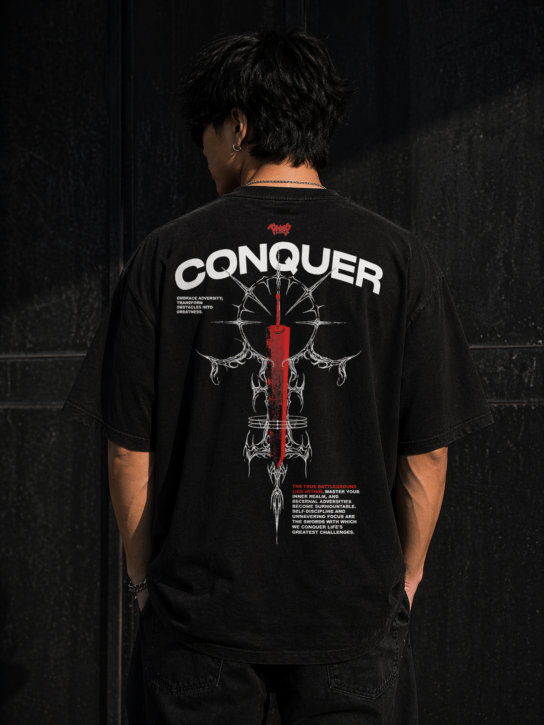 CONQUER” Oversized T-Shirt